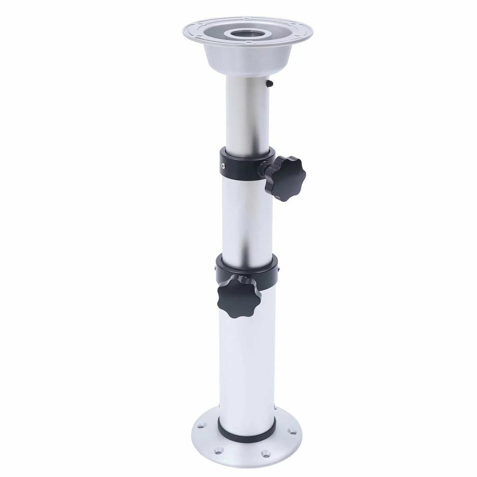 Marine Pedestal Removable Vessel Thickened Caravan Base Motorhome Table Mount Aluminum Miumaeov Camper Table Frame Alloy Stand 16.9"-29.1"Adjustable Leg for
