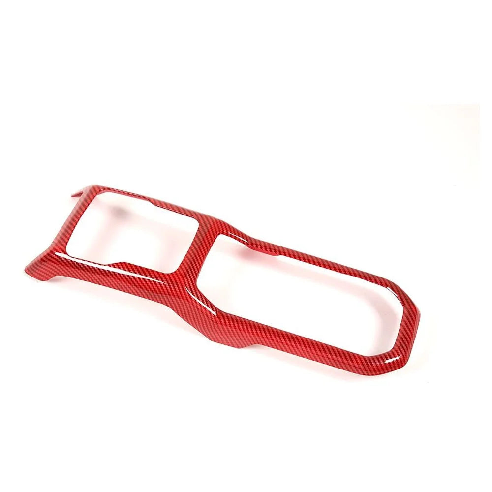 Jeep Cup Panel For Red Shift Cover Wrangler Teledu Gear Parts Holder Carbon Trim