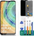 Touch Repair(Black) Moto XT2093-7 Play Motorola Glass Digitizer 6.5‘’ Screen for G XT2093DL Assembly 2021 Replacement XT2093-3 Display XT2093-6 XT2093