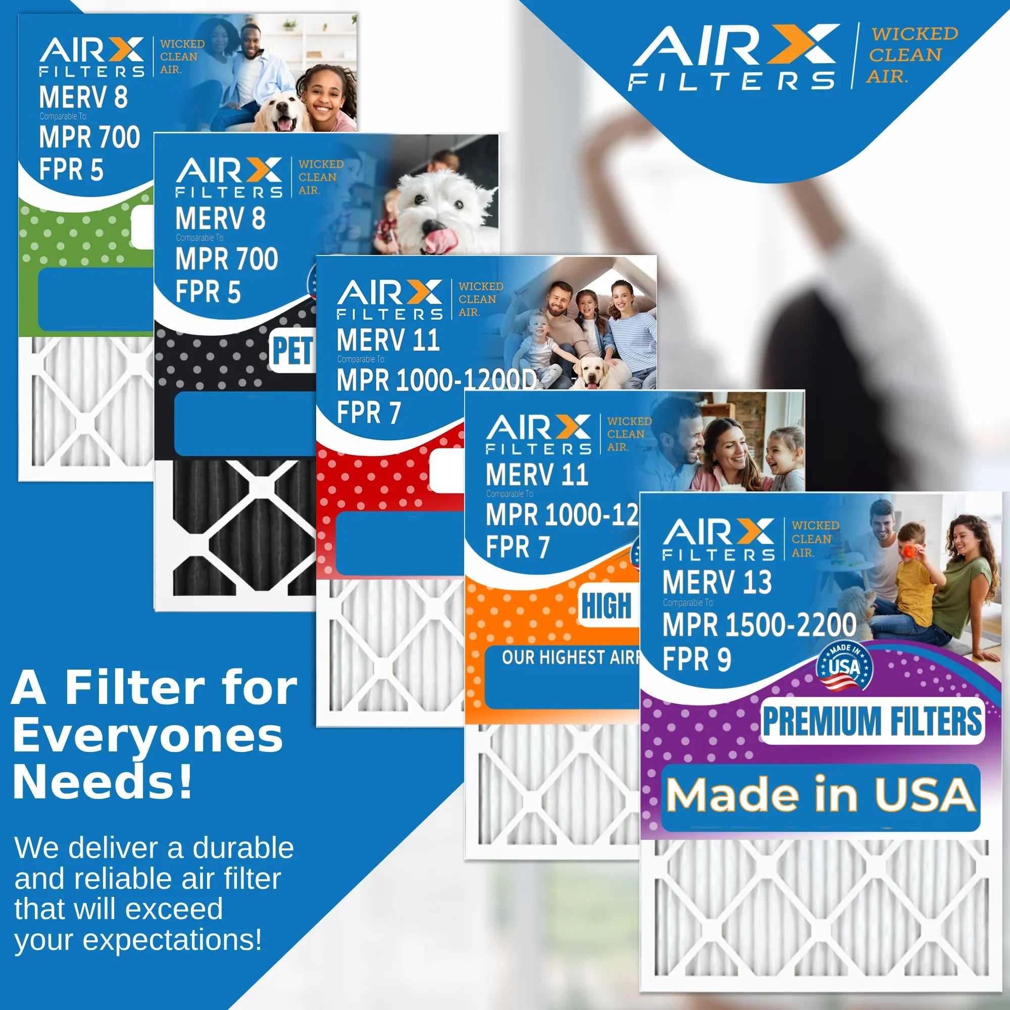 by . 16x18x1 Comparable 1200 16x18x1 Pleated Conditioner Filter Premium & Air 11 to Electrostatic Air Filters Furnace Pack 6 Made 1000, 7 Filter