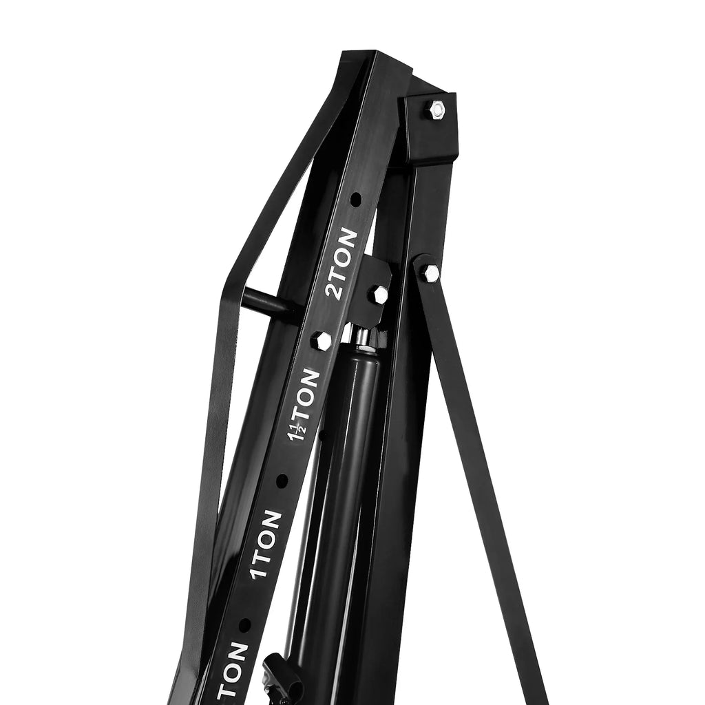 Engine Engine Shop Legs, Telescopic 2-ton, Hoist, Capacity Folding And Crane, Picker Heavy Cherry Boom With Manual Engine Lifting Crane Crane Folding Steel 4400lbs, Hydraulic Duty Shop Crane