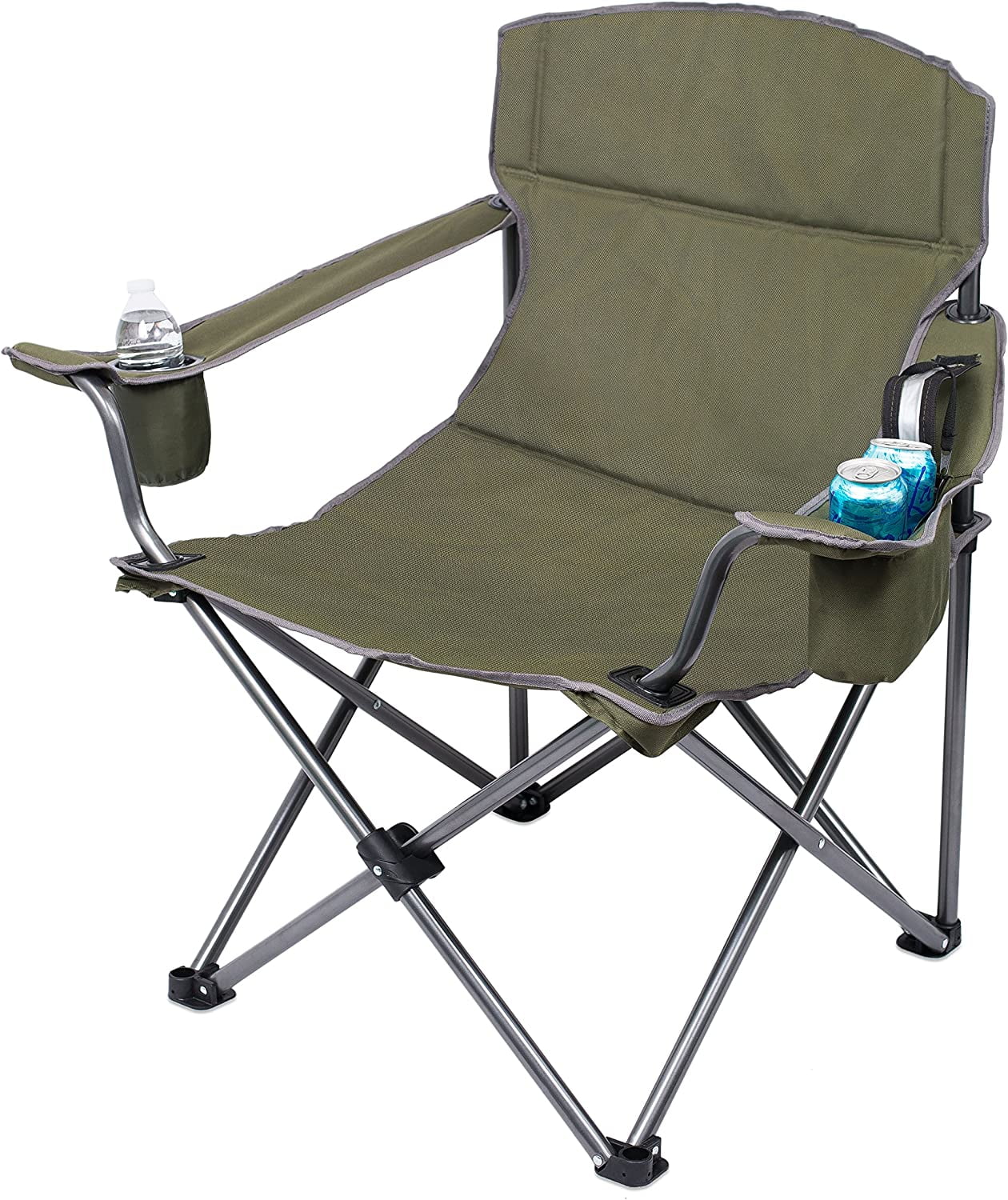 '- - Best Quad - Camping Green Bag Outdoor - Duty Padded Cup Insulated Heavy - - Sports Chair Holder Beach Extra Folding Internet's - Carrying - Case - Wide Cooler -