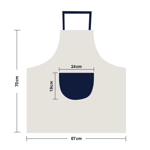 Adjustable hotel Linen luxury Kitchen Apron Pinafore Burj Bib al-Arab Cotton Dubai Pocket