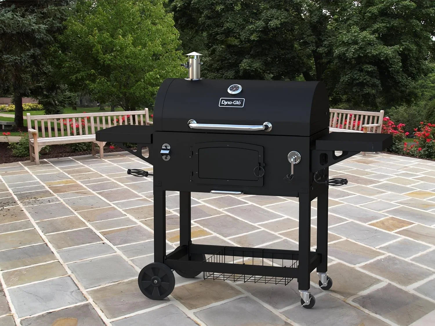 Black Charcoal Grill, X-Large Heavy-Duty