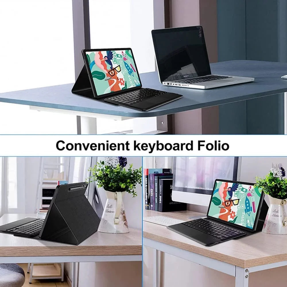 Keyboard 11.2 Lenovo Magnetically 2 Leather TouchPad Detachable Case Keyboard Stand Pro Pro inch, Case (TB132FU), 2022 Tab 2nd Shield for P11 P11 Gen Generation forTab Pro with Black Pad / Lenovo
