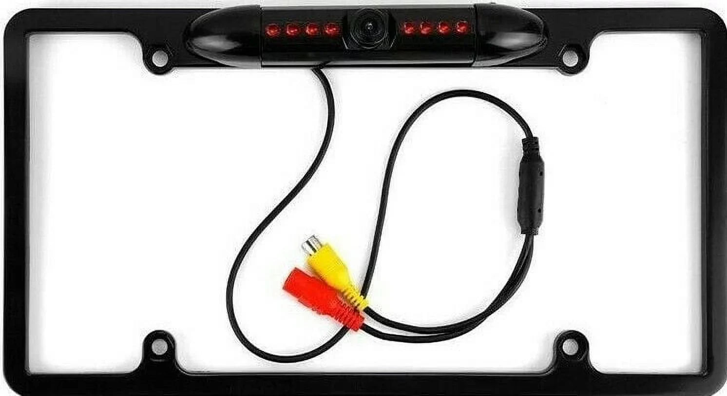 8 Frame View License Rear Car Vision Night Plate Camera Backup