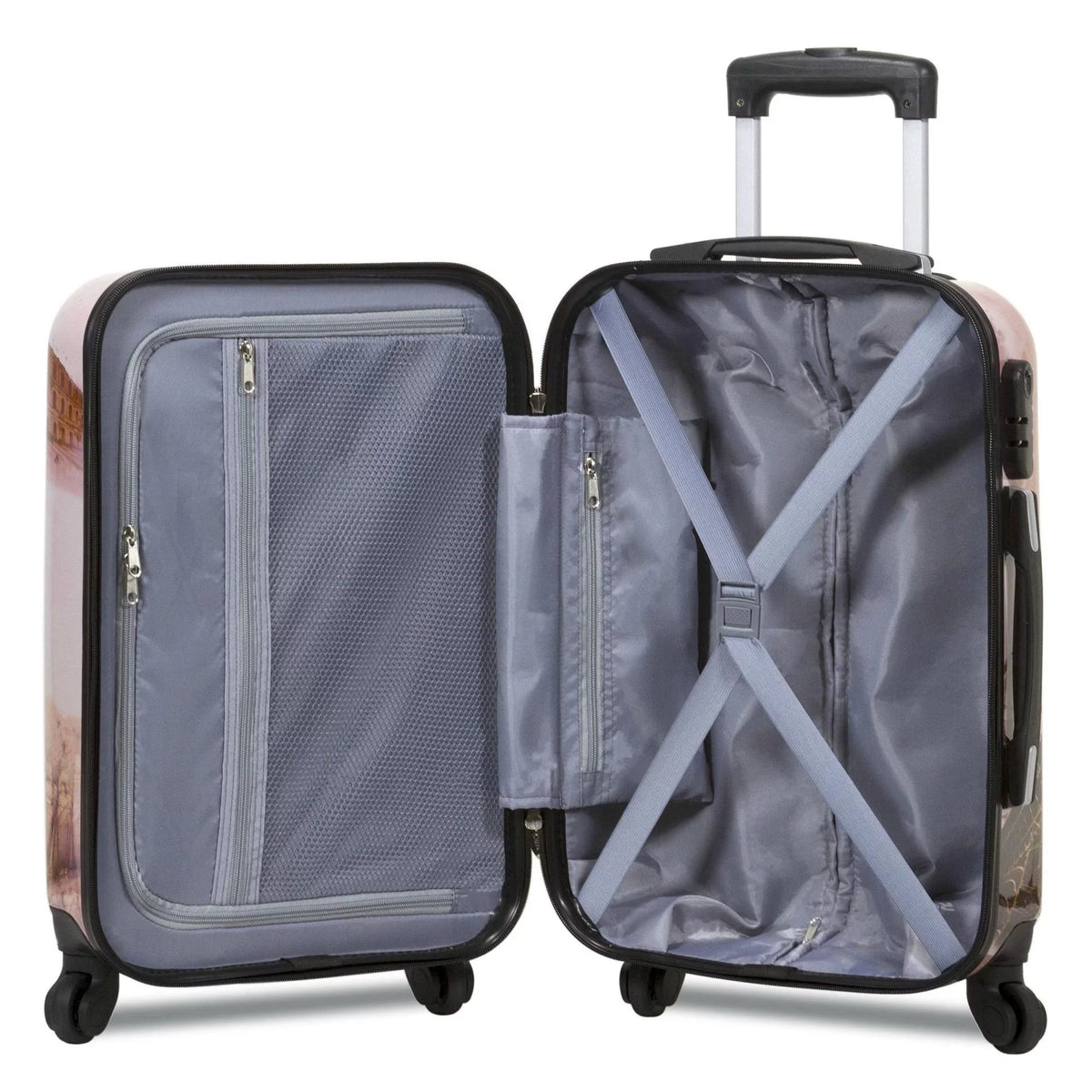 Spinner Paris Collection Traveler Set 3-Piece Luggage World Hardside