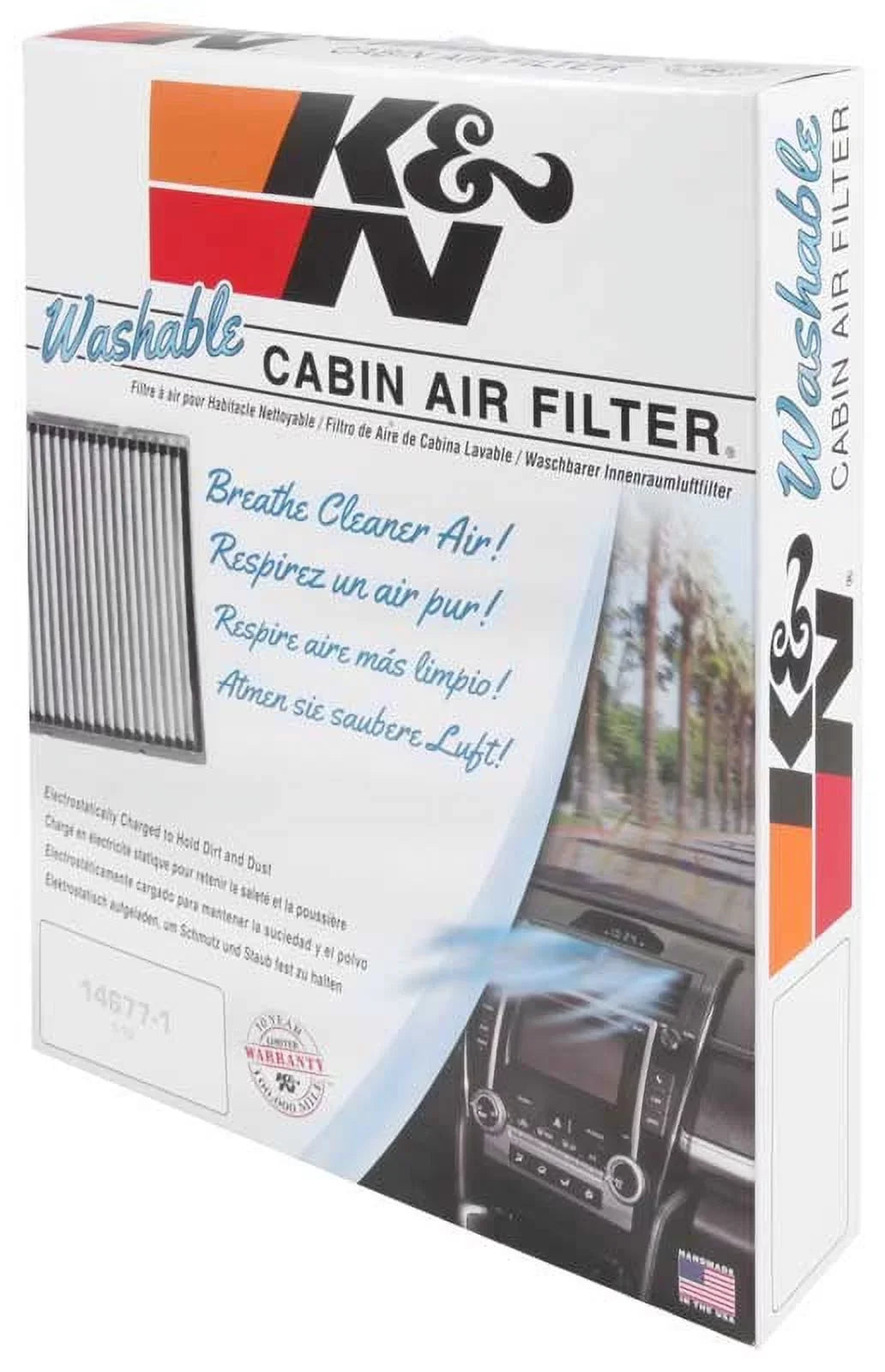 Lexus select: Cleans VF2008 Air 1999-2003 Fits 2001-2007 , and Filter Cabin Air Toyota, Incoming Freshens Reusable your & K&N for Washable