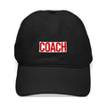 '- Black (Red) Baseball Cap - Printed Cotton Canvas Black Hat CafePress Coach Adjustable