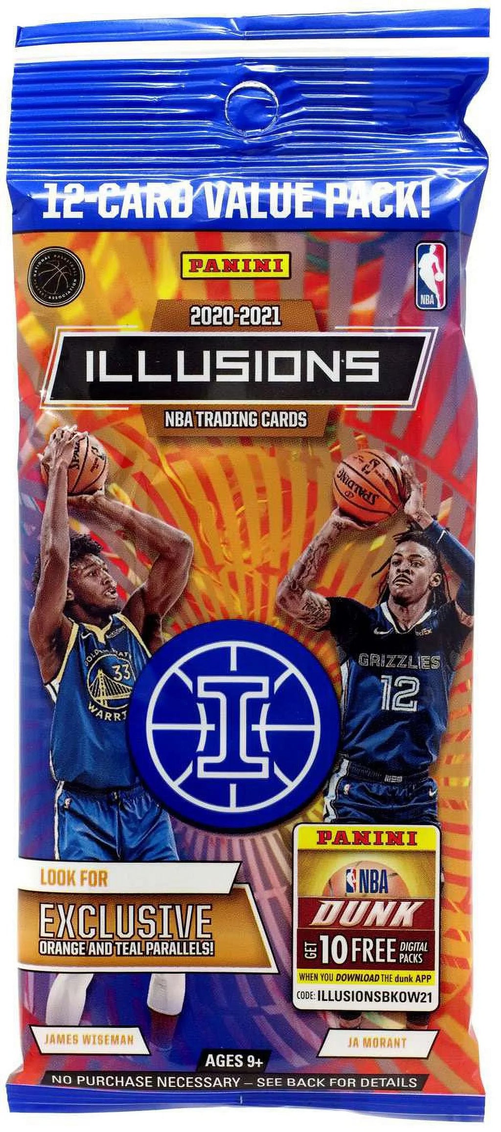 Packs Basketball 2020-21 240 (12 Box) Panini Pack/20 Illusions Ct. Per Per Cards