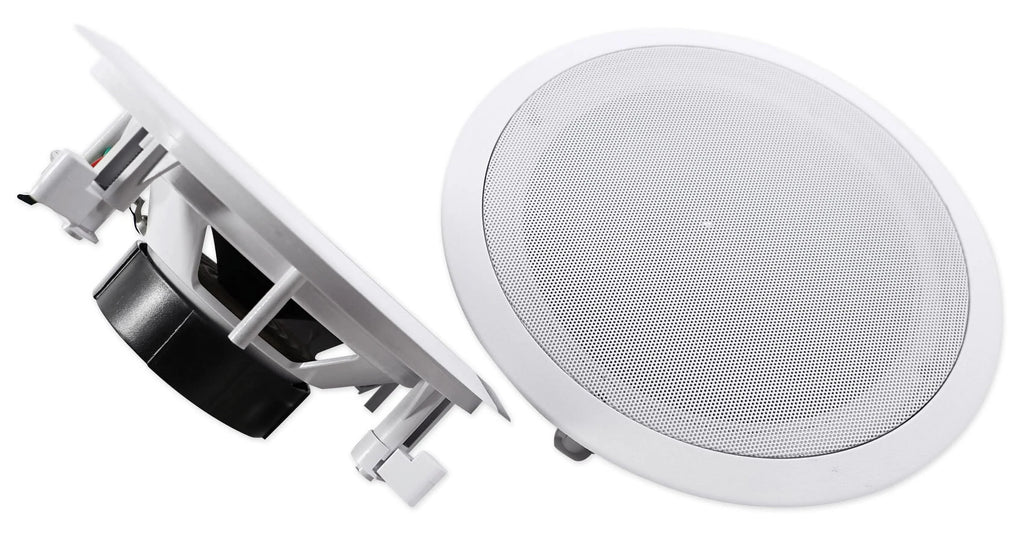 Rockville Home 8" (8) Ceiling Speaker w/ System Receiver Speakers+4-Zone 4-Room