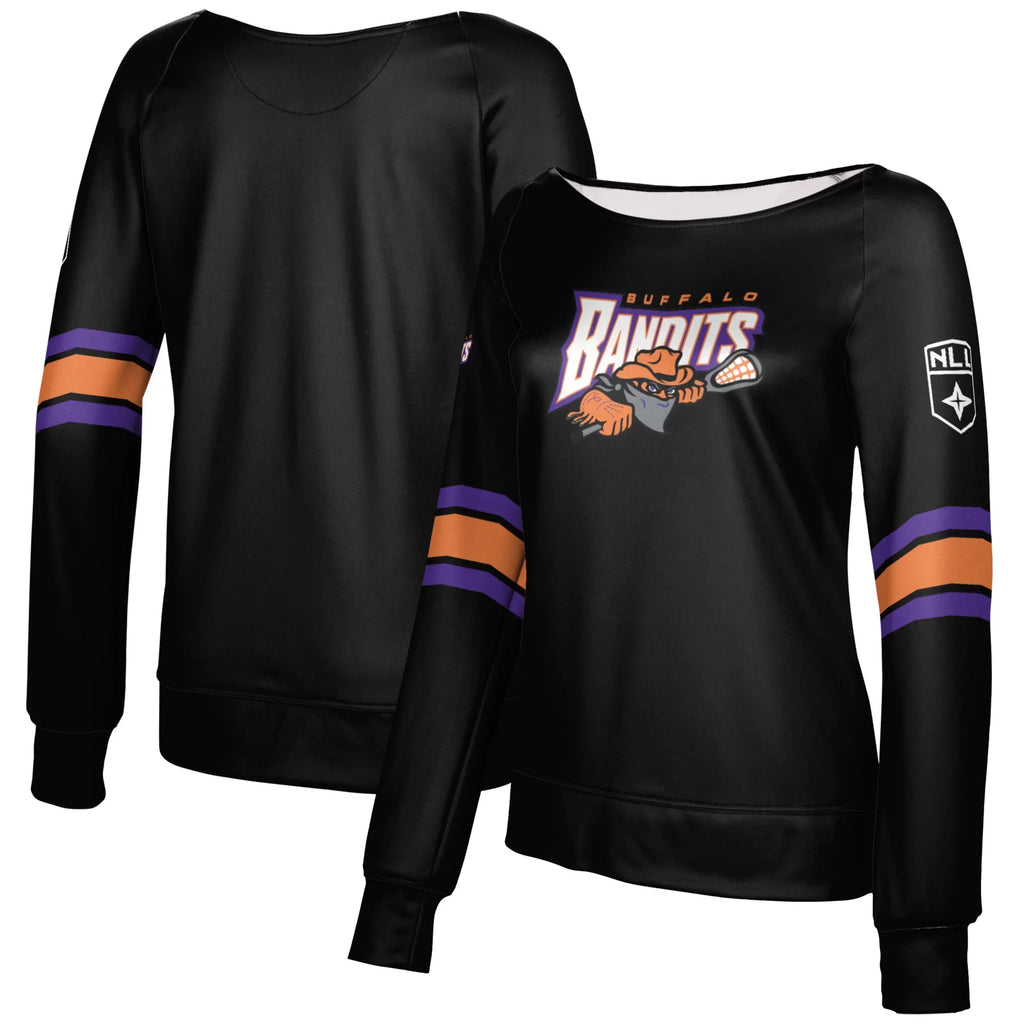 Sweatshirt Bandits Buffalo Black Pullover Neck Epoch Youth Vessel Lacrosse Girls