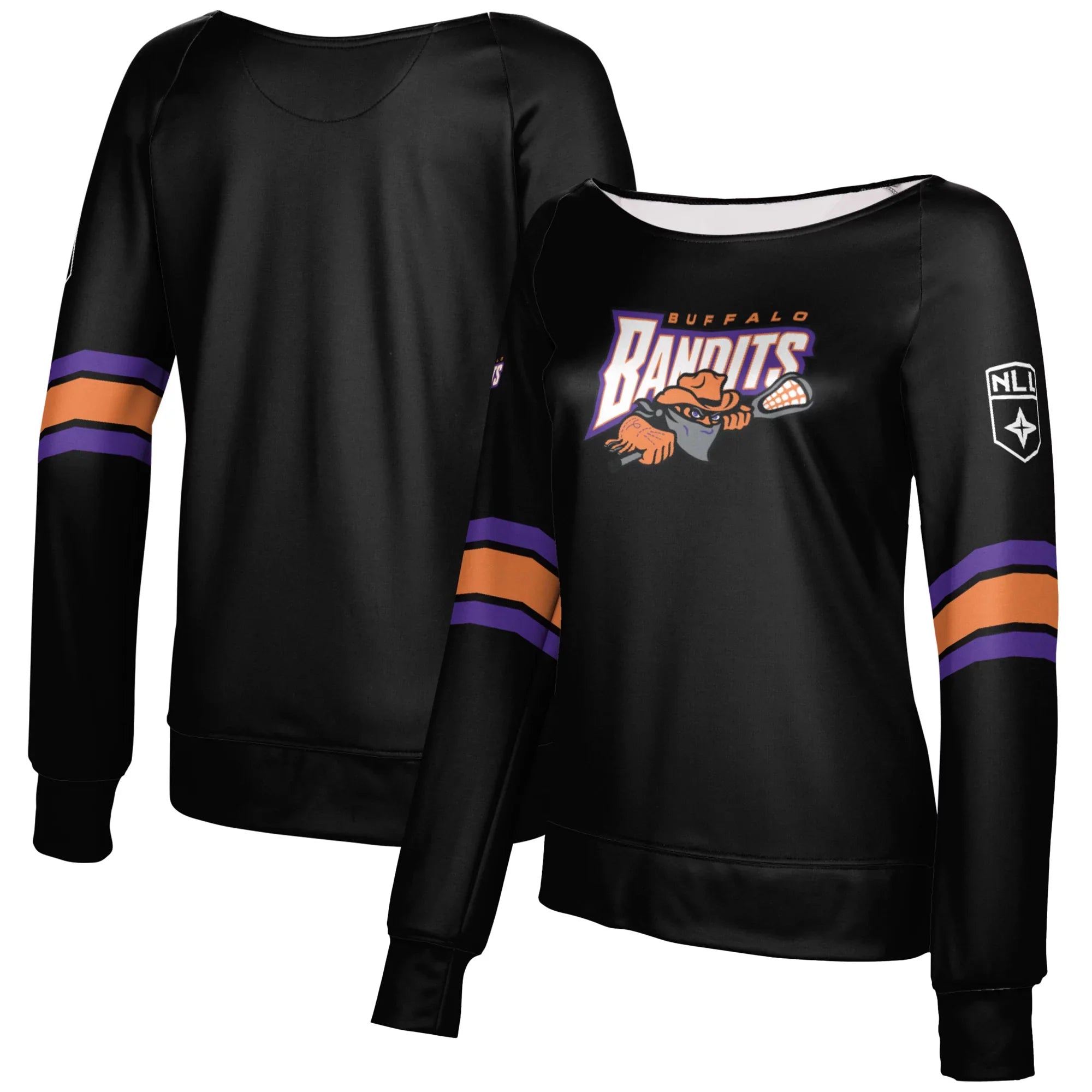 Sweatshirt Bandits Buffalo Black Pullover Neck Epoch Youth Vessel Lacrosse Girls