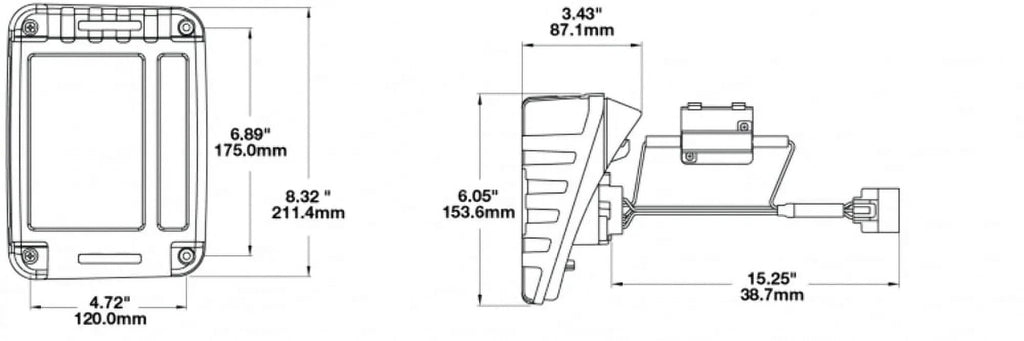 279 Pair Tail Kit, Speaker Light J JW (JEEP DOT)