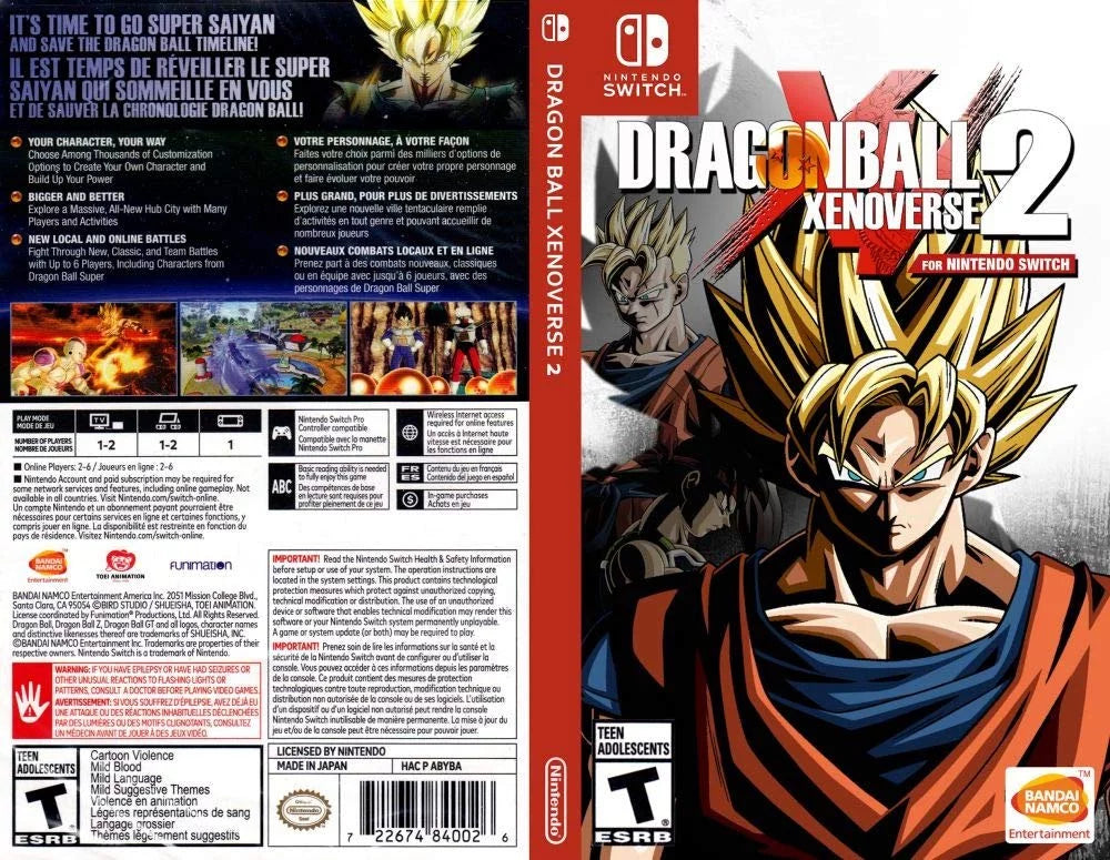 Dragon Xenoverse Nintendo Switch 2 Ball