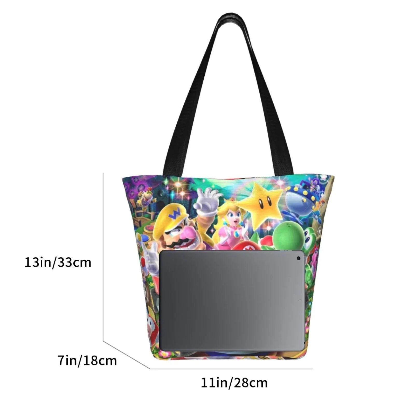 Poster Shoulder For Shopping Travel Handbag Tote Women's Beach Work Business Capacity School Large Mario Bag Super