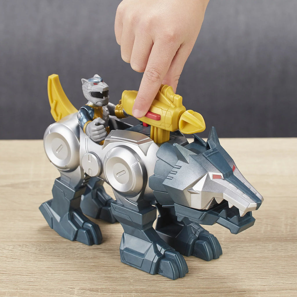 Silver 2-Pack Zord Playskool and Heroes Rangers Power Wolf Ranger Figures