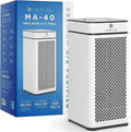 White Open MA-40-UV-W1 sq Air HEPA UV True H14 Box Light Purifier Medify - Filter ft 840