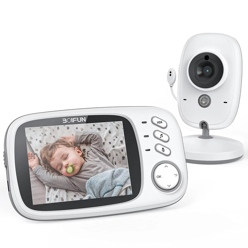 and Vision, WiFi, Audio, Camera Baby No Mode, Two-Way Monitor 3.2'' with Audio, Night Screen, Camera Baby
