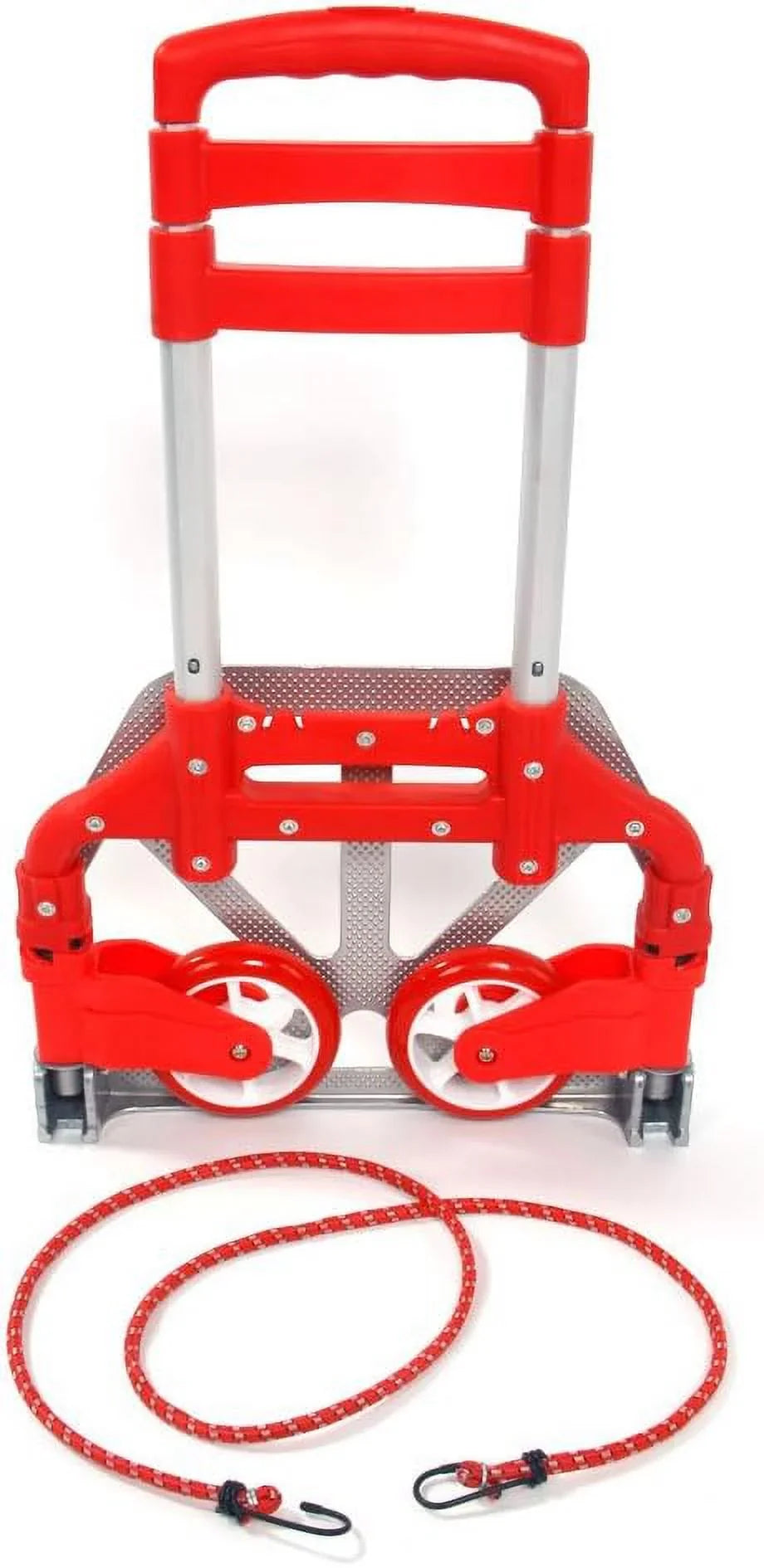 Push for Office,Travel (75kg) Luggage Use Trolley (Red) Auto, Cart Hand lbs Aluminium and Home, Folding Truck,Hand 165.35 Collapsible Portable Dolly