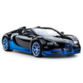 Children Model (Black/Blue) Toys Displayable Bugatti Grand Vitesse Sport Gift Rastar Car 1:14 RC Veyron
