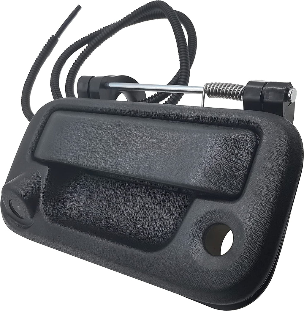 F450, (Black) with Compatible F550 F150, Tailgate F250, #8L3Z-9943400-AC, Camera, Handle OE: with F350,
