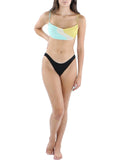 Top Swim Luna Top Metallic Womens Wave Square Bikini Swim