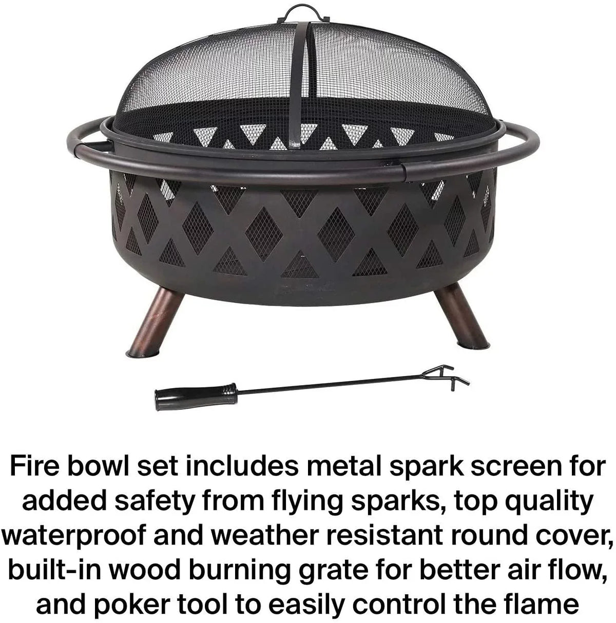 Portable Pit exterior Clover Fire Campfire & Burning Pit Wood Grill