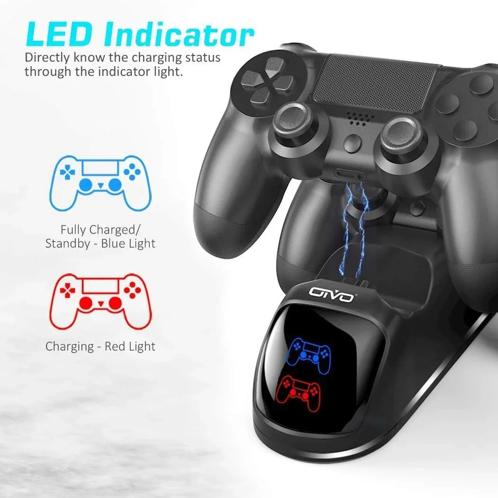 1.8Hrs Station, Charger Charging Charger Controller Charging Playstation 4 Station Controller Replacement Dock Dock, PS4 PS4 4 Dualshock for