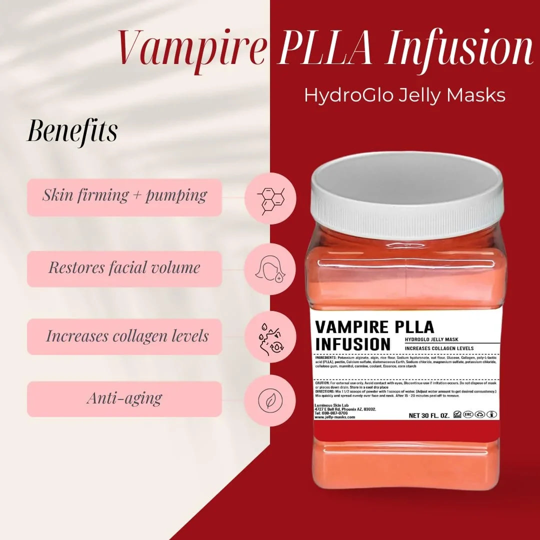 Infusion PLLA oz Peel Types 30 off Reducing Skin Pack Natural Anti-Aging, - - All Facial | Dark Professional Skin Mask Jelly fl for Vampire Suitable Mask, Spot & Skin Facials Luminous Lab Treatment