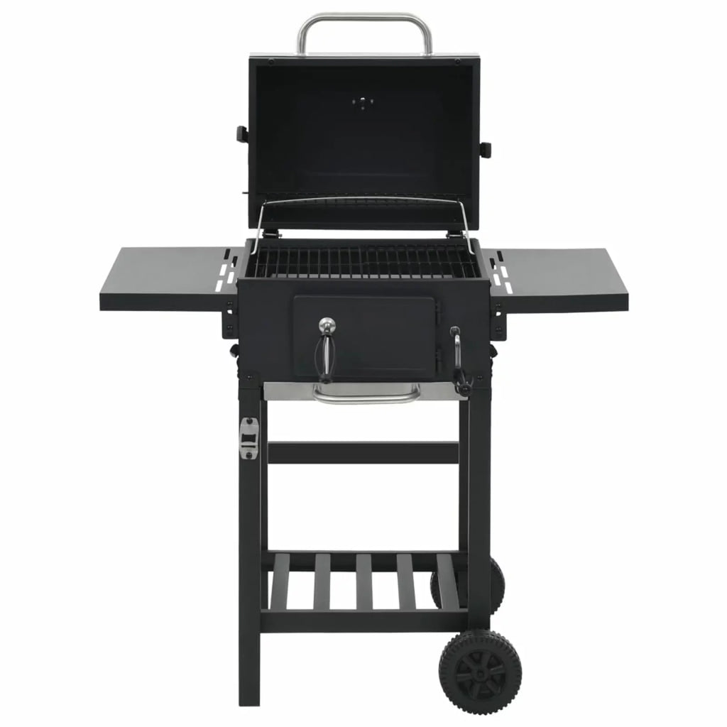 Black with Charcoal-Fueled Grill Shelf Bottom