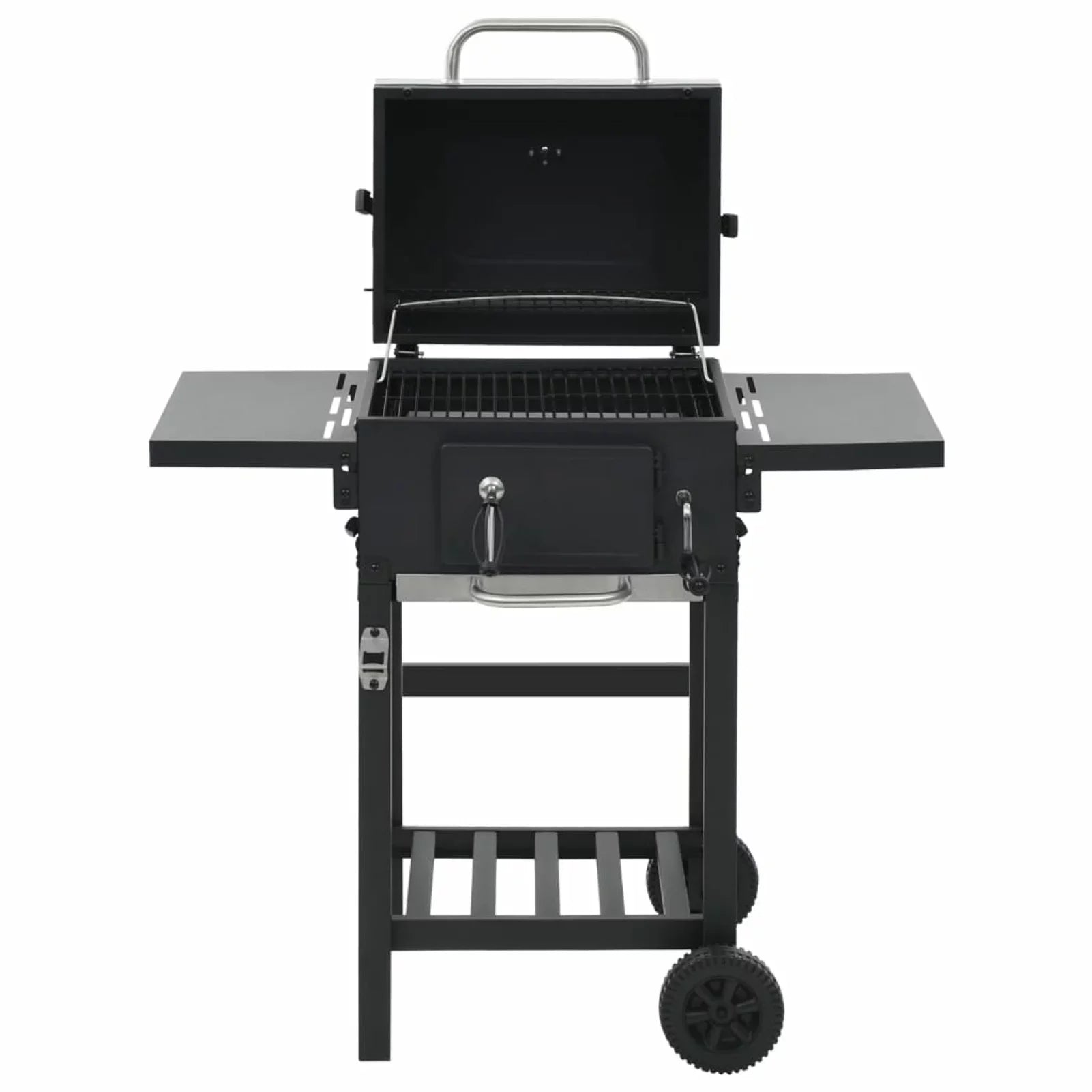 Black with Charcoal-Fueled Grill Shelf Bottom