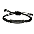 I Have Bracelet Rope Carrier Loud. Present Perfect for from Mail amangny Out Say Engraved Friends When Bracelet, We Love Don't Black to Friends,