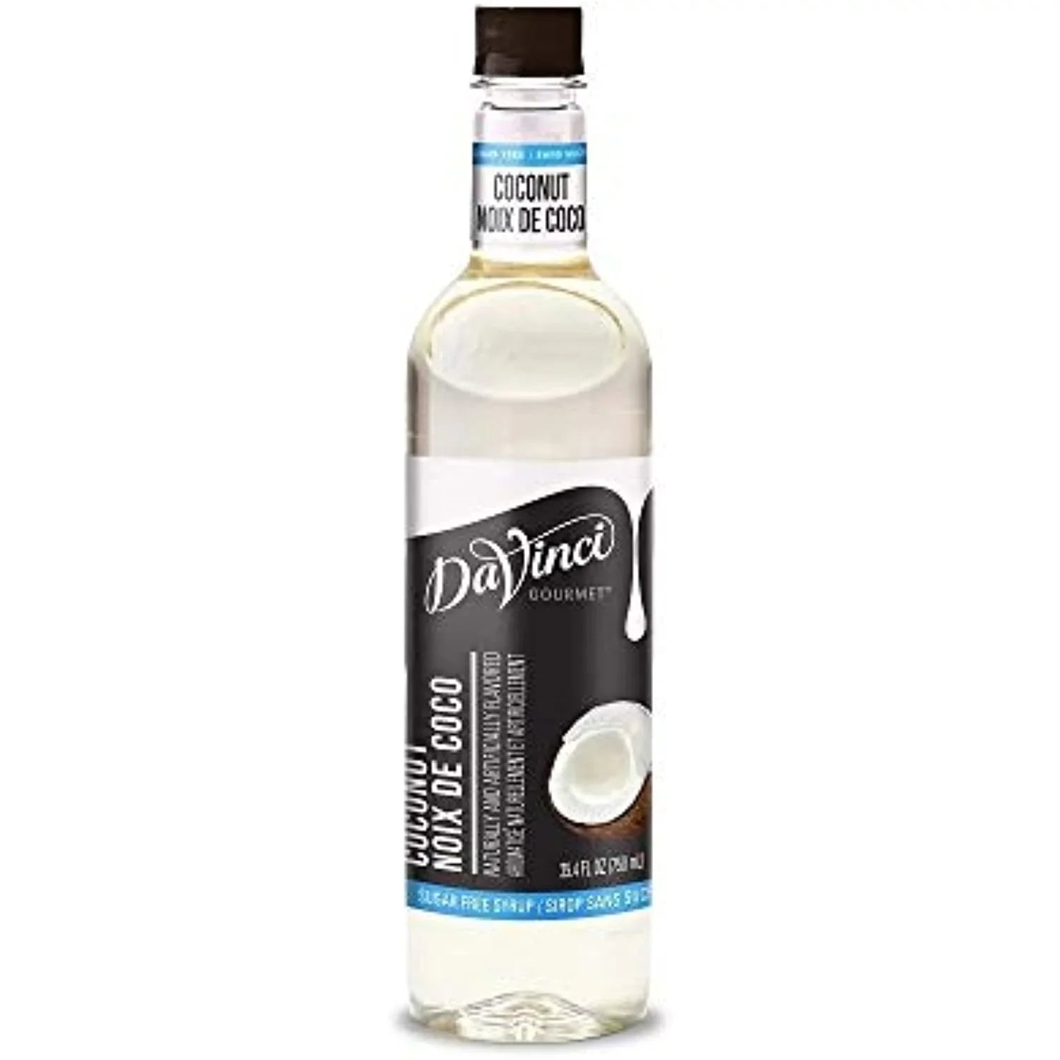Syrup, Bottle Davinci Free Gourmet Ml Sugar Plastic 750 Coconut