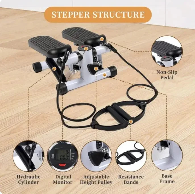 Workout Fitness Home with Equipment Workout Resistance Body Stepper Mini Full Exercise for Stair Stepping Band,