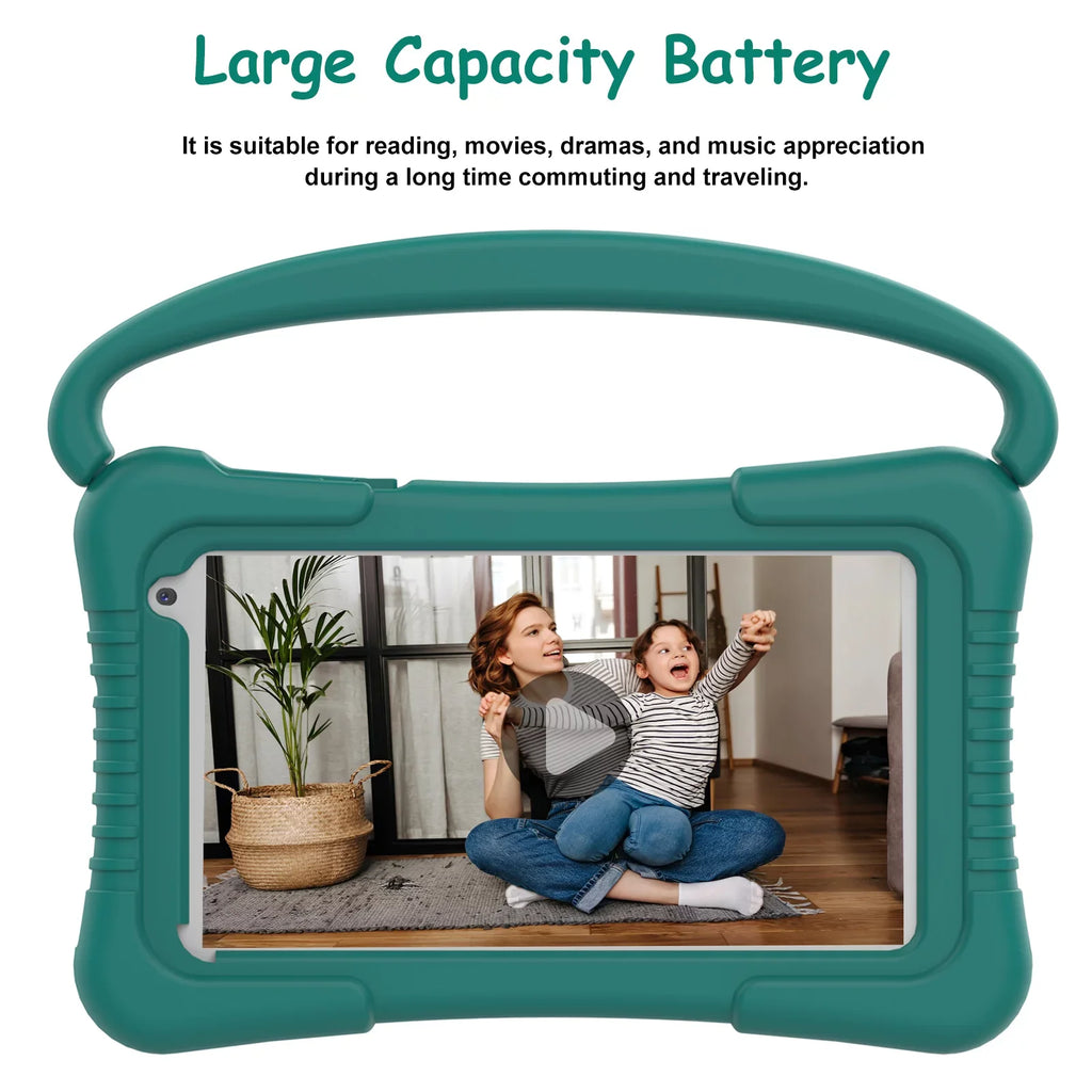 with Core Tablets, 32GB 11 Android Software Kids 7 Control, Parental Games WiFi Children Kids Toddler Pre-Installed. Educationl Case Inch Tablet, Tablet Dual Quad Storage Shockproof Camera 2GB