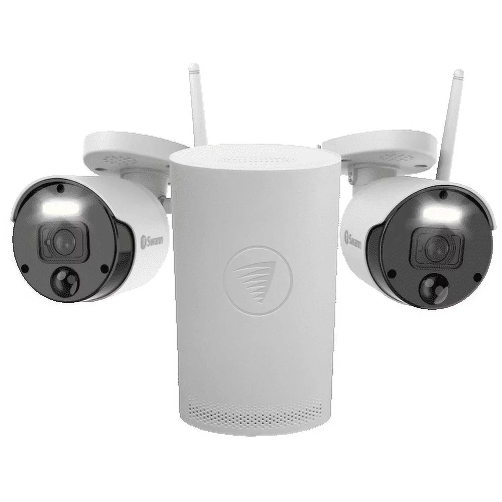 NVR 4 HD Security 2 Channel 1080P Wi-Fi Camera System Swann