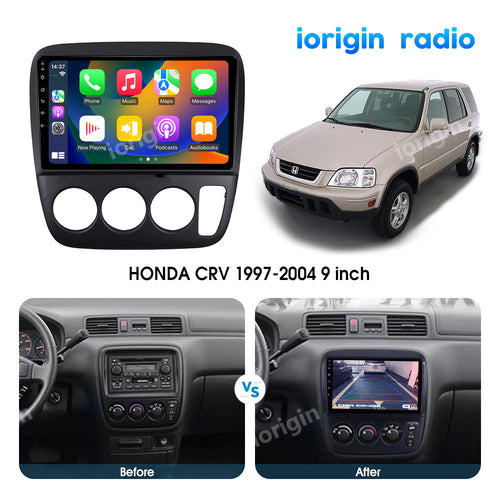 4-64GB Honda Radio For Carplay Android13 Car 1997-2001 Stereo