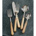 4 P Antique Pack 4300-711 of Gold Flatware Split - Fork,