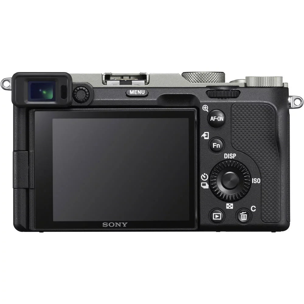 a7C Sony Camera Lens+24mm Mirrorless f/2.8 28-60mm G (Silver) +Flash- with Kit Lens