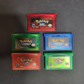 Game 5 Green Fire in Red/ Ruby/ Card Sapphire/ 1 Leaf Emerald/