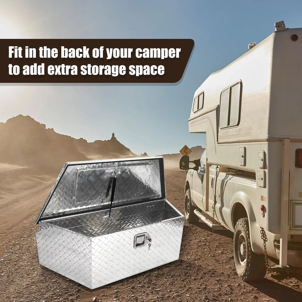 Storage on x 12 x Trailer, and for Keys Box 16.5 Your Plate with Tongue Duty Diamond Confote Inches Trailer Silver,39 Aluminum Lock Secure Heavy Tool