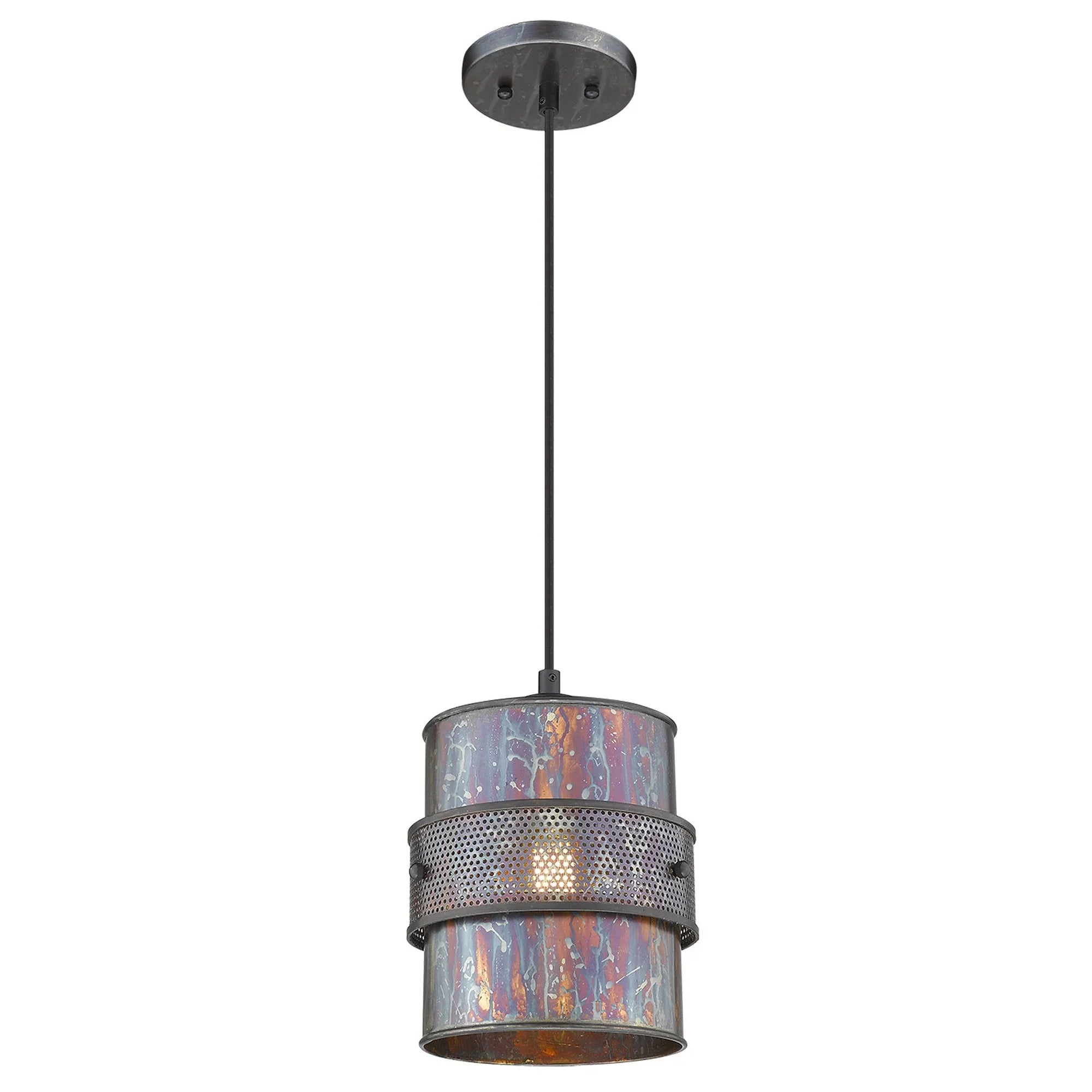 x Bronze x Ryker in. Patina HomeRoots Pendant 398260 8 1-Light 10.75 8