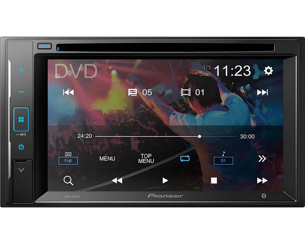 License Receiver Pioneer License + Digital CameraPioneer Touchscreen Touchscreen with DMH-241EX Media Bluetooth with Backup Camera Plate Plate Receiver Digital Backup Bluetooth + Media DMH-241EX