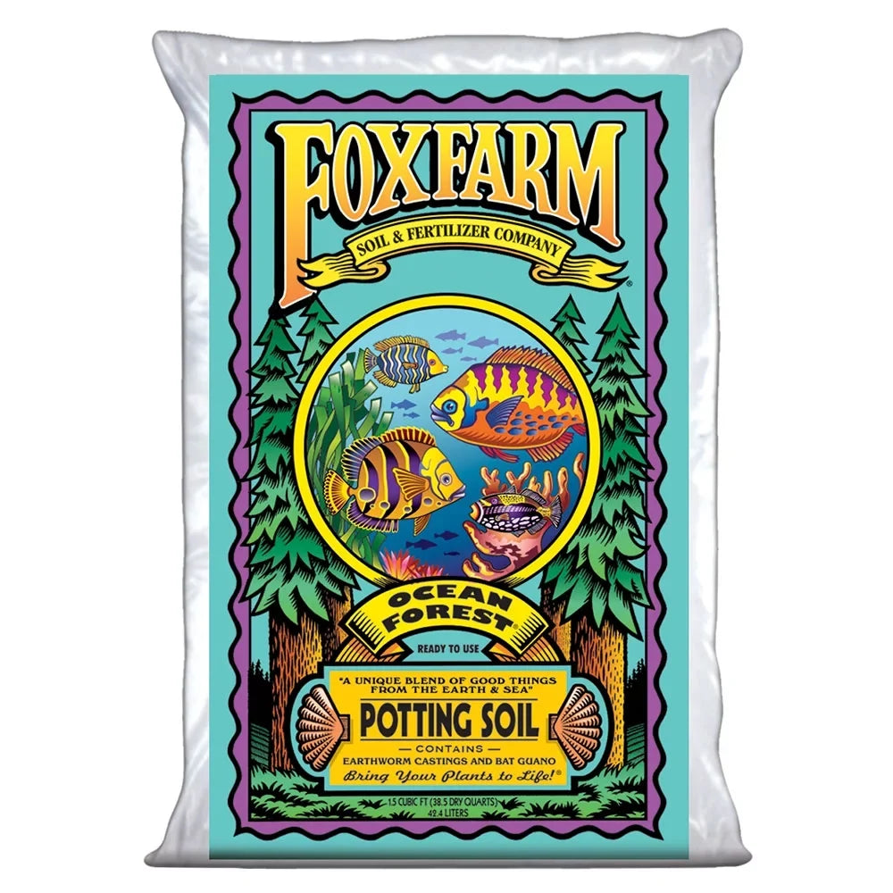 Cubic Potting Forest Soil Ocean Pack Garden Foxfarm 6.3-6.8 Bags Feet, 1.5 pH, 9