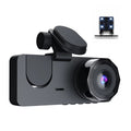 Camera Recording Lock Support 2 Recorder Inside One-Key & & Shinysix Driving Motion Inch Rear 1080P Camera Loop Night-Vision Front Detection Dashcam Screen Dash DVR