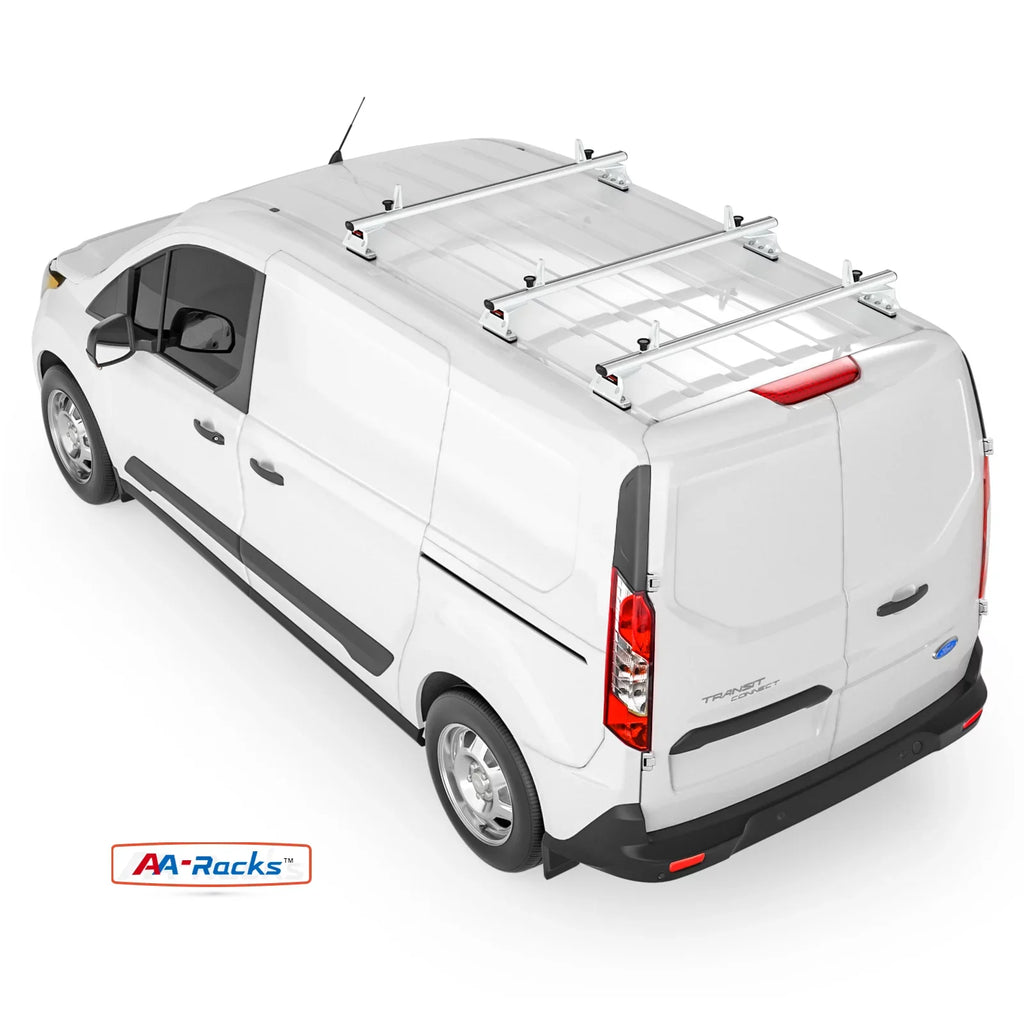 50'' Roof Rack Model AX312 Connect/ 2014-On Fits City Express, -Racks Cross Van - Transit for NV200/ White 2013-2017 3 Aluminum 2013-On Bar Bars