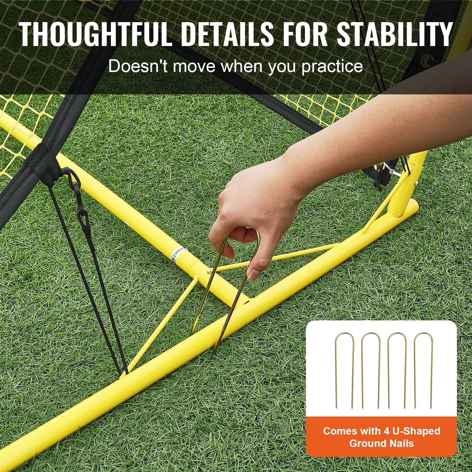 Bag Portable Portable 71"x40" Soccer 2--1 Net Soccer Trainer Rebounder
