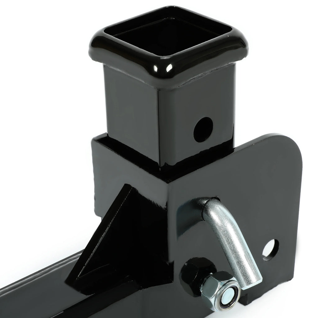 to Mount Receiver Black Up Pounds Trailer Folding Tongue 500 Kojem Cargo Carrier Hitch Weight Wheelchair Steel 2”