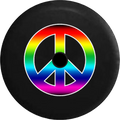 Inch Sign 32 Backup 2018 JL Wrangler Peace RV Gay Spare for Rainbow Tire Camera Cover 2019 Colorful Jeep